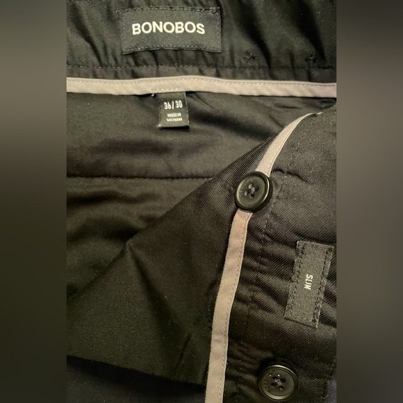 BONOBOS Weekday Warrior Dress Pants - Mens Size 36/30 (Navy Blue) - Picture 5 of 5